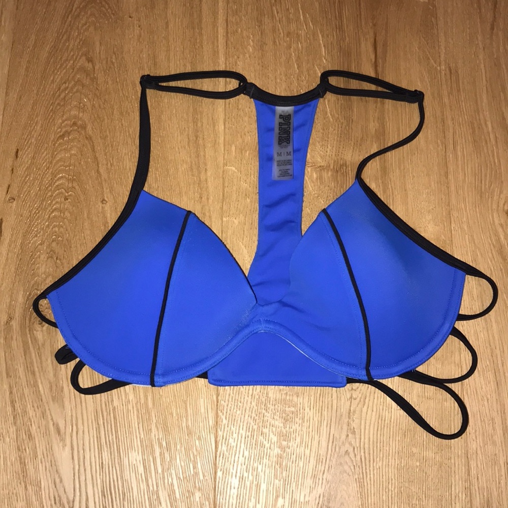 PINK Victoria’s Secret Blue Bikini Top